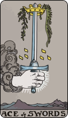 Ace of Swords Upright Tarot Card