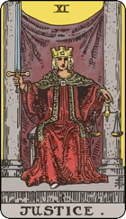 Justice Upright Tarot Card