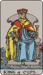King of Cups Upright Tarot Card