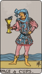 Page of Cups Upright Tarot Card