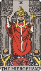 The Hierophant Upright Tarot Card