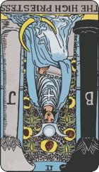 The High Priestess Reversed Tarot Card