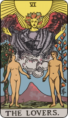 The Lovers Upright Tarot Card