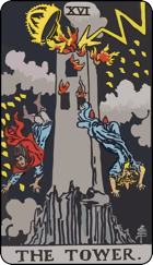 The Tower Upright Tarot Card