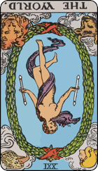 The World Reversed Tarot Card