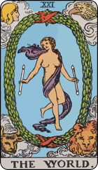 The World Upright Tarot Card