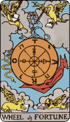 Wheel of Fortune Upright Tarot Card