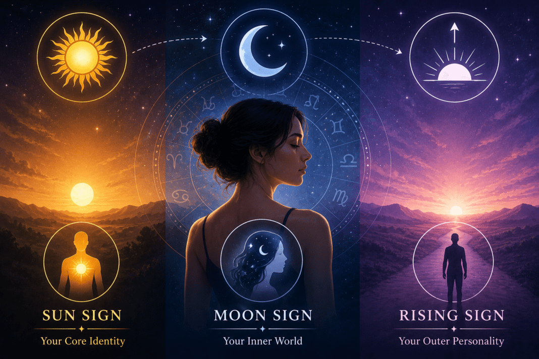 Sun Sign vs Moon Sign vs Rising Sign: What's the Difference?